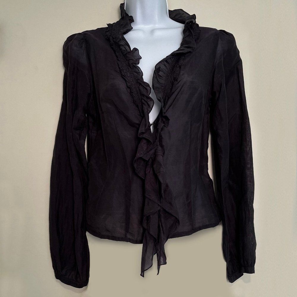 Zara Ruffle blouse/shrug